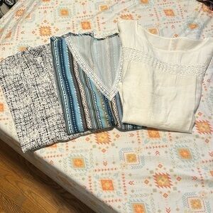 SHEIN || *Bundle* 3 Short Sleeve Dress Tops